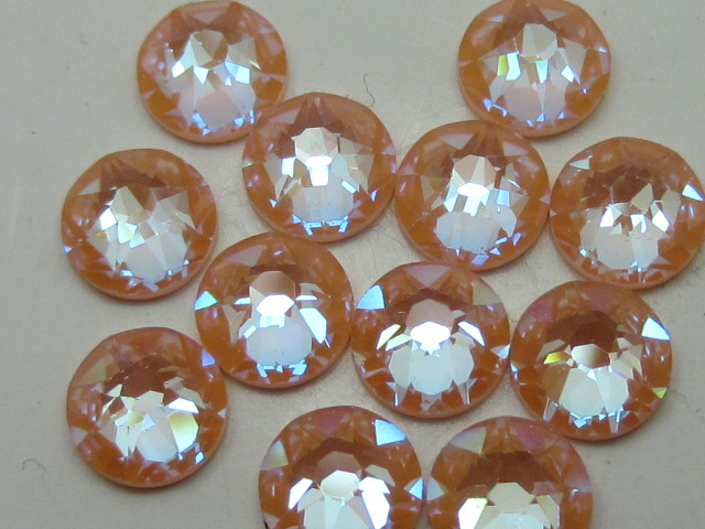 72 pcs. 20ss CRYSTAL PEACH DeLITE FLATBACK European Rhinestones